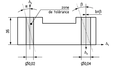 plan avec cotes et tolérrances